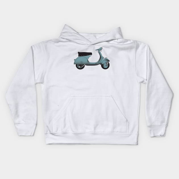 Vespa 150 GS Kids Hoodie by kindacoolbutnotreally